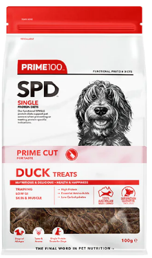 Prime 100 SPD Duck Treats 100g