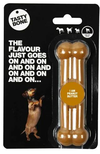 Nylon Tasty Bone Peanut Butter Toy – The Pet Connection