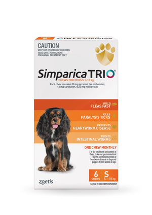 Simparica Trio 5.1-10kg 6 pack