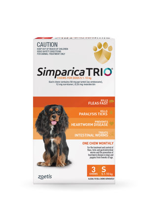 Simparica Trio 5.1-10kg 3 pack
