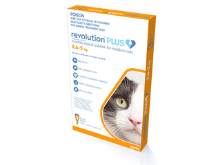 Revolution Plus Cat 2.5-5Kg Orange 3pk