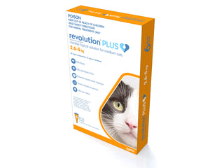 Revolution Plus Cat 2.5-5Kg Orange 6pk