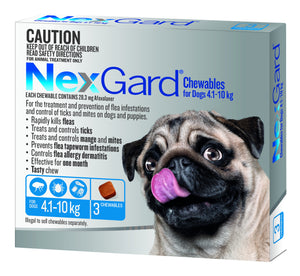 Nexgard Medium 4.1-10Kg Blue 3Pack