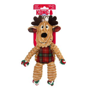 Kong Xmas Holiday Floppy Knots Reindeer Assorted Sm/Md 2023