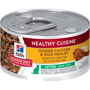 Hills Science Diet Cat Healthy Cuisine Kitten Chicken & Rice 79g