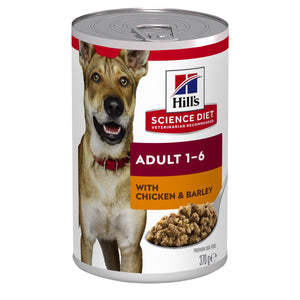 Hills Science Diet Dog Adult Chicken and Barley Entree Single Can 370g