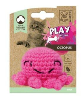 M-Pets 100% Organic Cotton Octopus Cat Toy