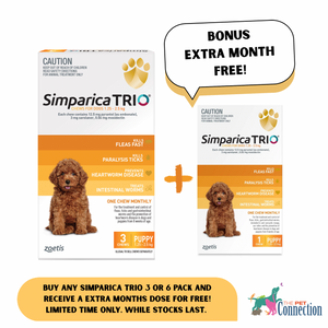 Simparica Trio 1.3-2.5kg Yellow 3pk