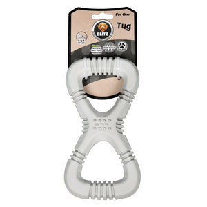 Blitz Rubber Tug Grey Dog Toy Medium