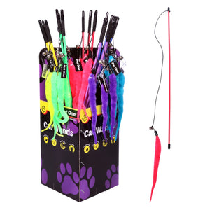 Pet One Cat Wand Worm With Bell 50cm