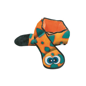 Outward Hound Durablez Snake Orange and Blue 6 Squeakers