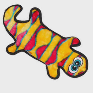 Outward Hound Durablez Gecko Orange and Pink 4 Squeakers