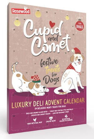 Cupid And Comet Xmas Festive Christmas Advent Calendar For Dogs