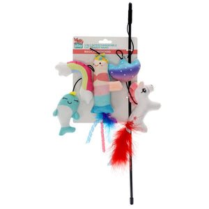 Kitty Play 3 in 1 Interchangable Cat Teaser Wand - Magical Wonders