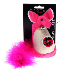 Scream Fatty Mouse Cat Toy 13cm