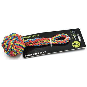 Scream Fist Tug Rope Dog Toy 5x13cm