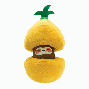 HugSmart Puzzle Hunter Fruity Critterz Pineapple Dog Toy