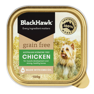 Black Hawk Dog Adult Grain Free Chicken 100g x9