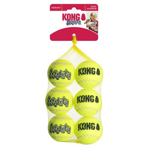 Kong Airdog Squeakair Balls Med 6Pk Ast22