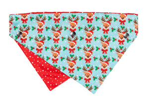 Xmas Fuzzyard Bandana Blitzen Blizzard M/L