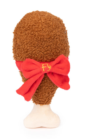 Xmas Fuzzyard Good Tidings Turkey Leg Dog Toy