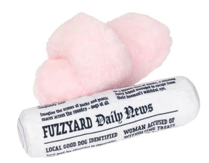 Fuzzyard Dog Toy Fetch My Slippers and Paper 2pk