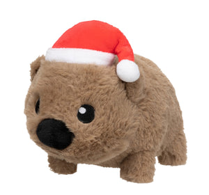 Xmas Fuzzyard Wallace Wombat Dog Toy Sml