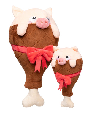 Xmas Fuzzyard Ham A Merry Pigmas Dog Toy Lge