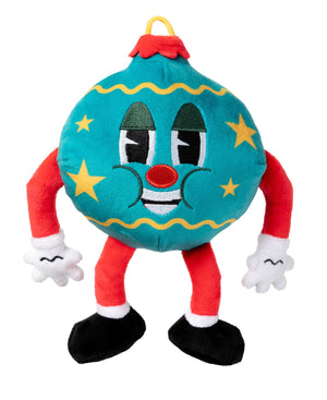 Xmas Fuzzyard Ballin Xmas Dog Toy
