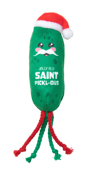 Xmas Fuzzyard Jolly Old St Pickl-ous Cat Toy