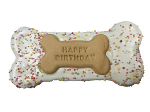 Huds and Toke Happy Birthday Bone 14cm Pink