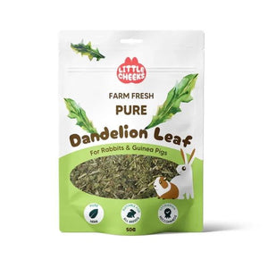 Little Cheeks Farm Fresh Pure Dandelion Leaf Treats For Small Animals 50g
