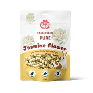 Little Cheeks Farm Fresh Pure Jasmine Flower Treats For Small Animals 25g