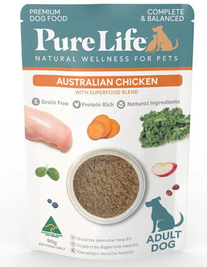 Pure Life Dog Adult Australian Chicken Sachet 90g Single