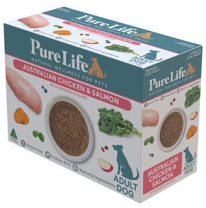 Pure Life Dog Adult Australian Chicken and Salmon Sachet 90g x12