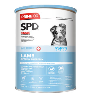 Prime 100 SPD Air Dried Lamb Apple & Blueberry PUPPY 600g