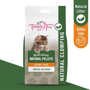 Trouble and Trix Natural Tofu Cat Litter Pellets 10L