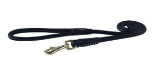 Rogz Leather Lead (8mm) - Black