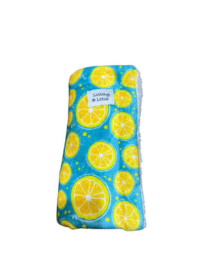 Lottie And Lotus Blanket Blue Citrus