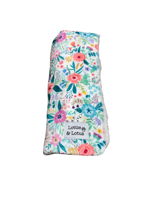 Lottie And Lotus Blanket Blue Floral