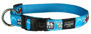 Rogz Dog Collar Comic Blue