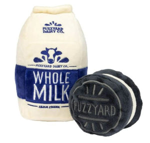 Fuzzyard Dog Toy Milk and Cookie 2pk