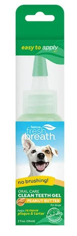 Tropiclean Fresh Breath Oral Care Gel Peanut Butter 59mL