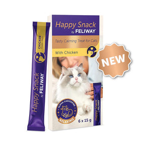 Feliway Happy Snack Calming Treats for Cats 6 x 15g