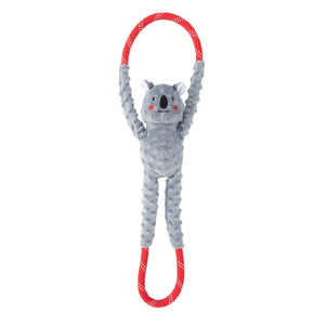 Zippy Paws Rope Tugz Squeaker - Koala