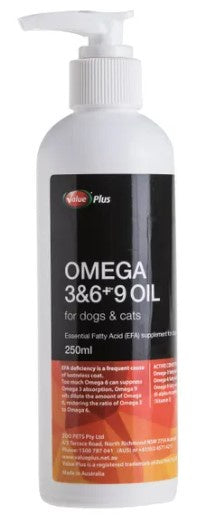 ValuePlus Omega 3+6+9 Oil Pump 250mL