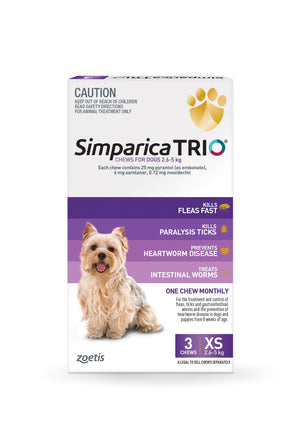 Simparica Trio 2.6-5kg 3 pack