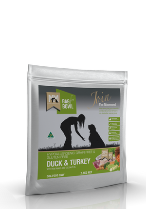 Mfm Dog Duck Turkey Gluten / Grain Free Green 2.5Kg