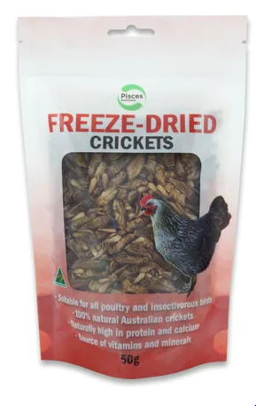 Pisces Freeze Dried Crickets 50g