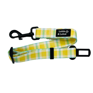 Lottie And Lotus Seat Belt Attachment Yellow Gingham